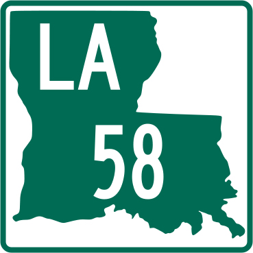 K.C. home is located on Hwy. 58, near the intersection with Bayouside Drive